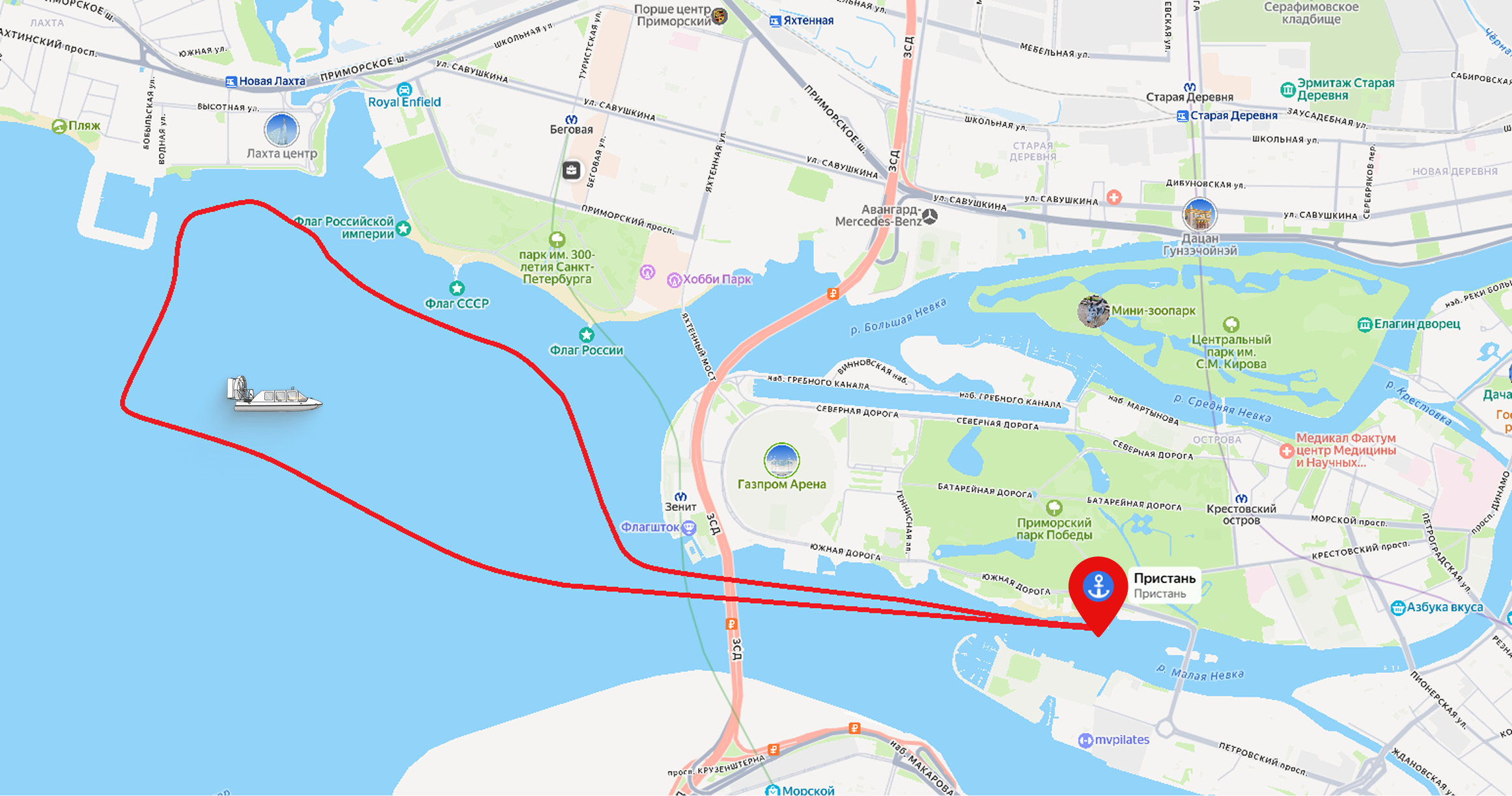 Карта маршрута