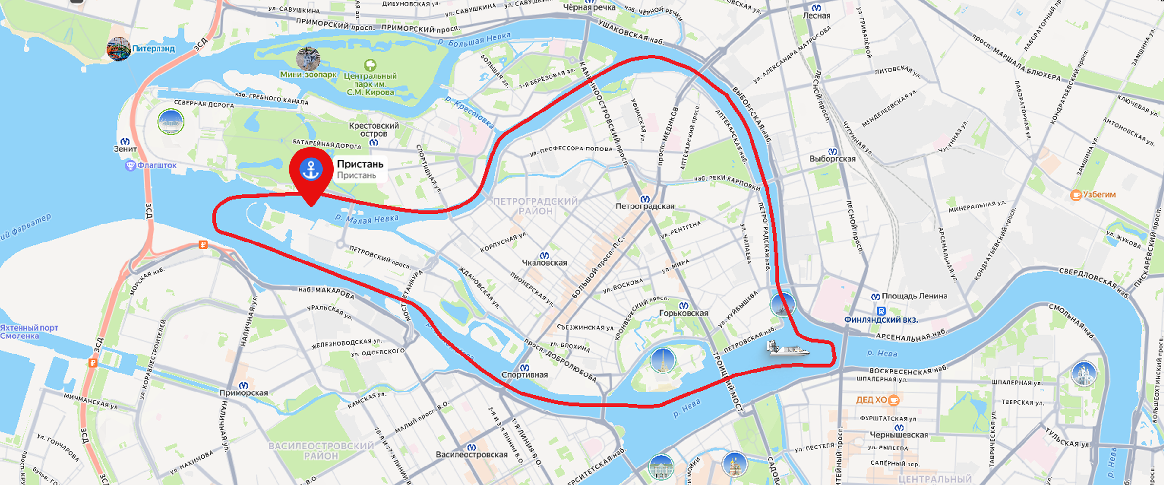 Карта маршрута